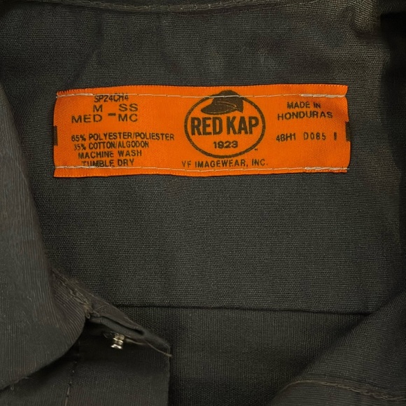 Funky Buddha Brewery Red Kap Work Short Sleeve Button Down Shirt - Size Medium - Picture 6 of 6